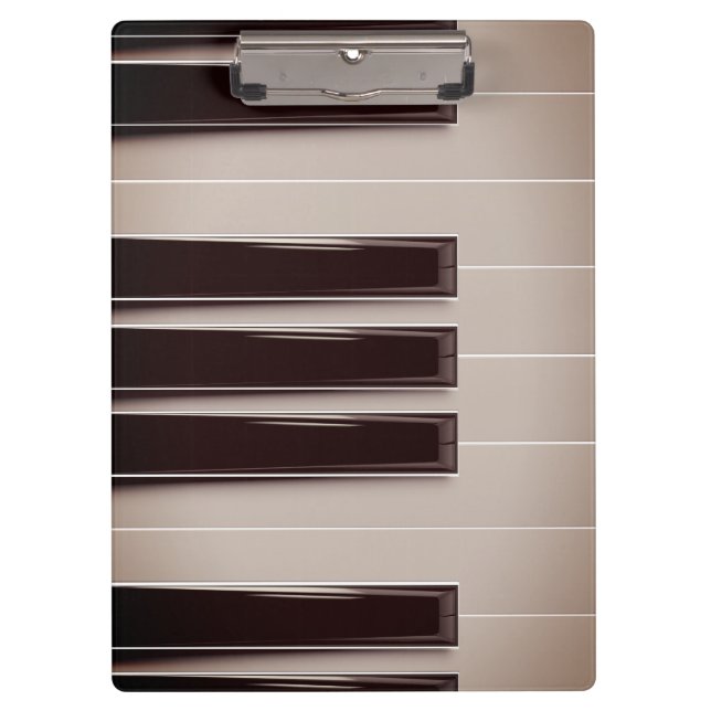Piano Keyboard Theme Clipboard (Front)