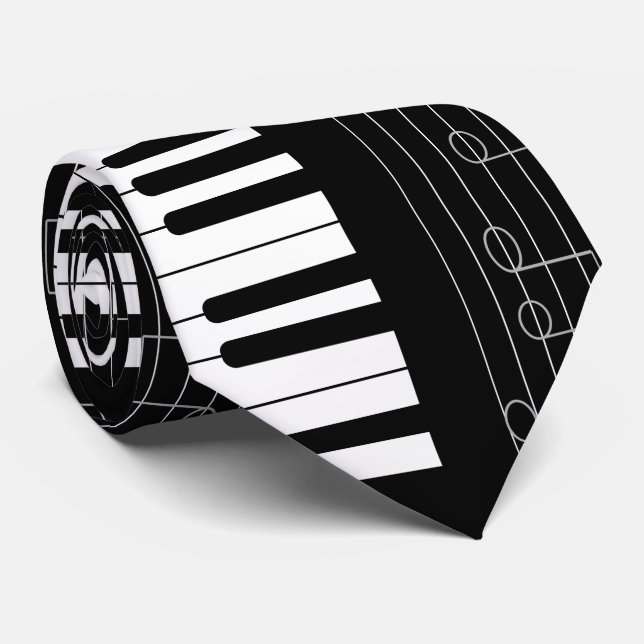 Piano keyboard tie (Rolled)