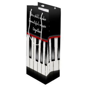 Piano Keys Anniversary Wine Gift Bag