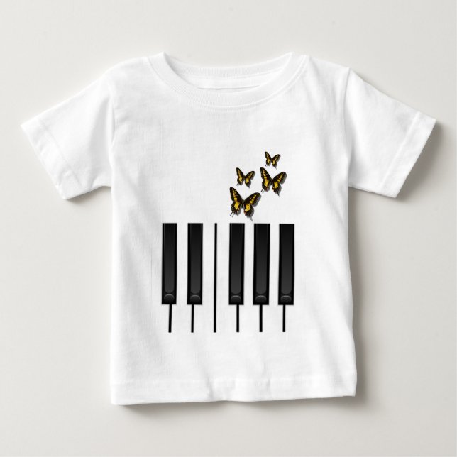 Piano Keys Baby T-Shirt (Front)