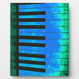 Piano Keys Black and Blue Beautiful and ARTISTIC Plaque
