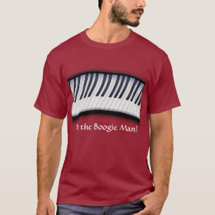 PIANO KEYS Boogie Man Fun Music Lover T-Shirt