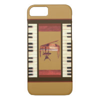 Piano Keys Border Antique Piano iPhone 7 case