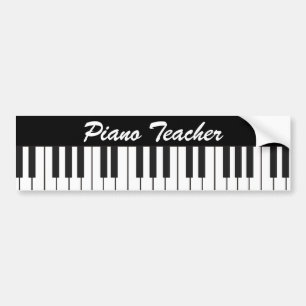 Piano Keys Bumper Sticker
