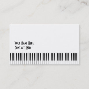 Piano Keys Business Card
