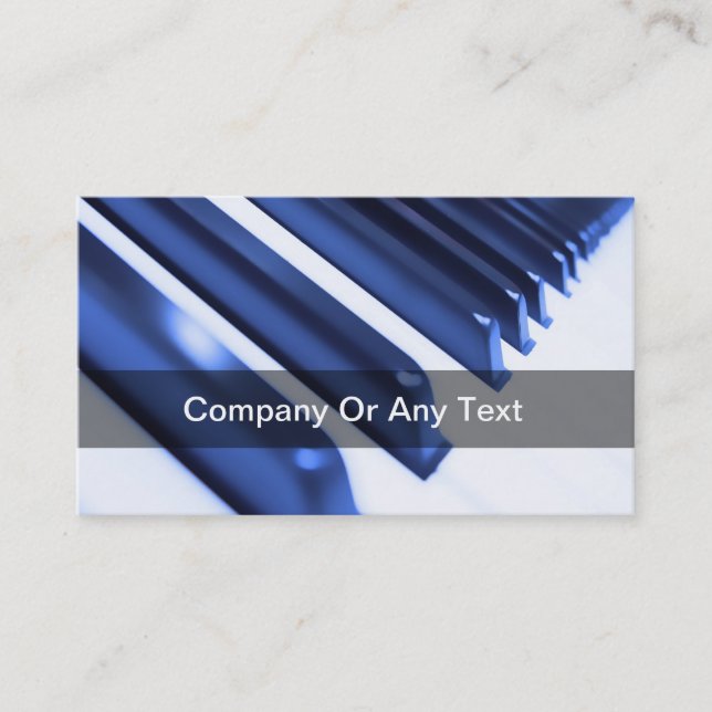 Piano Keys Business Card (Front)