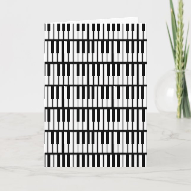 Piano Keys Card (Front)