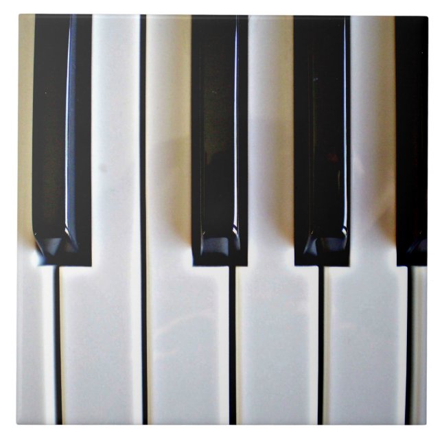 Piano Keys Ceramic Tile (Front)