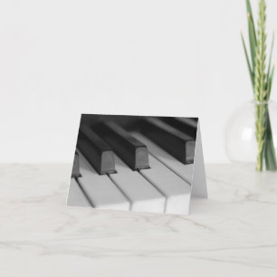 Piano Keys Closeup Card