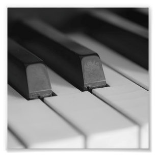 Piano Keys Closeup Photo Print