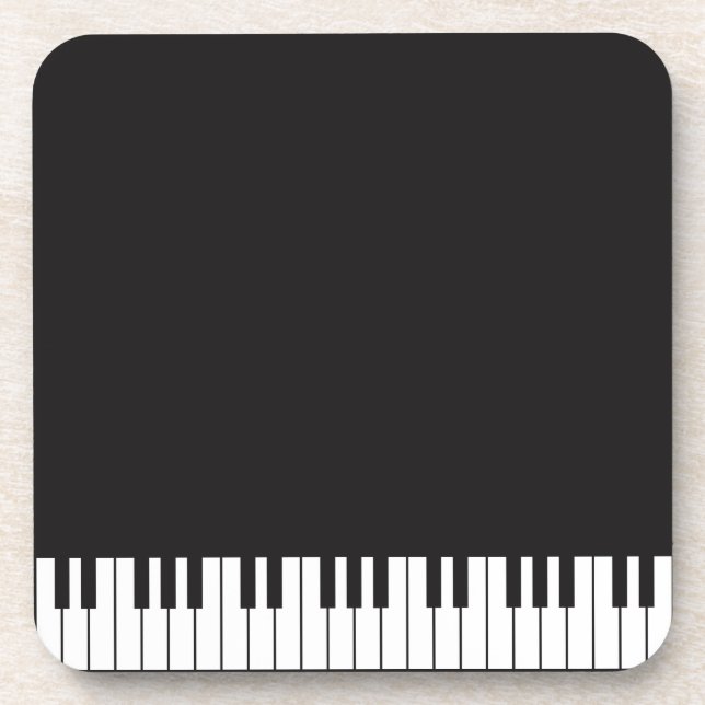 Piano Keys Coaster Set (Front)