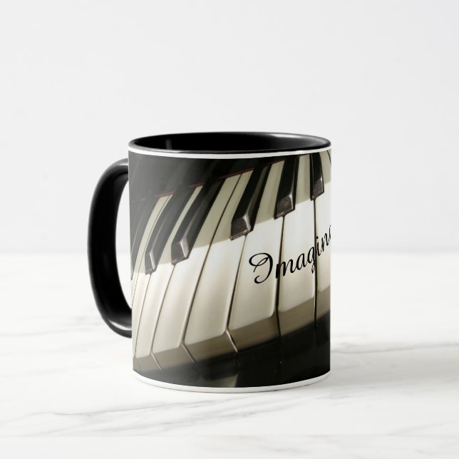 Piano Keys Coffee Mug (Front Left)