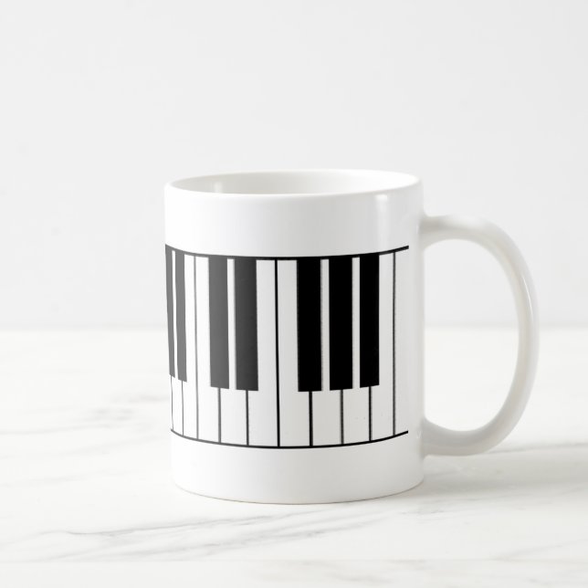 Piano Keys Coffee Mug (Right)