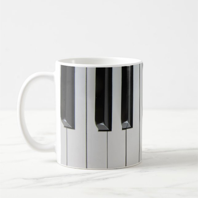 Piano Keys Coffee Mug (Left)