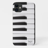 Piano Keys custom monogram phone cases