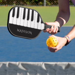 Piano Keys custom name Pickleball Paddle