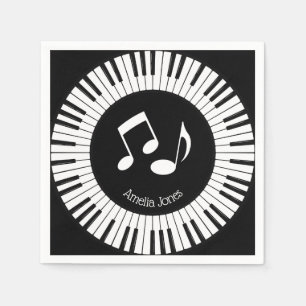 Piano Keys Design Napkin