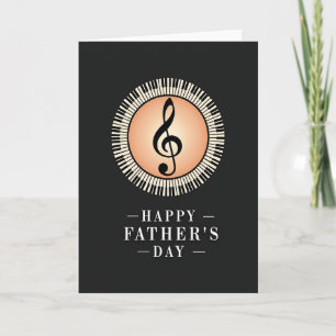 Piano Keys Fathers Day Card