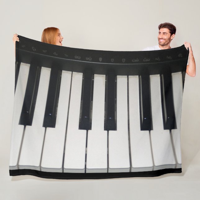 PIANO KEYS FLEECE BLANKET (In Situ)