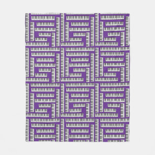 Piano Keys Fleece Blanket