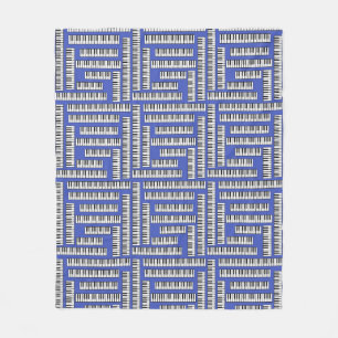 Piano Keys Fleece Blanket