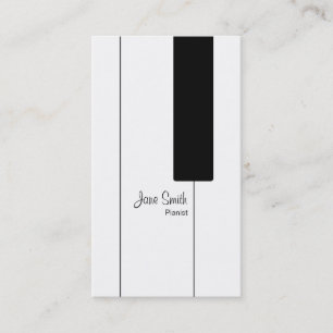 Piano Keys for Pianist Business Cards