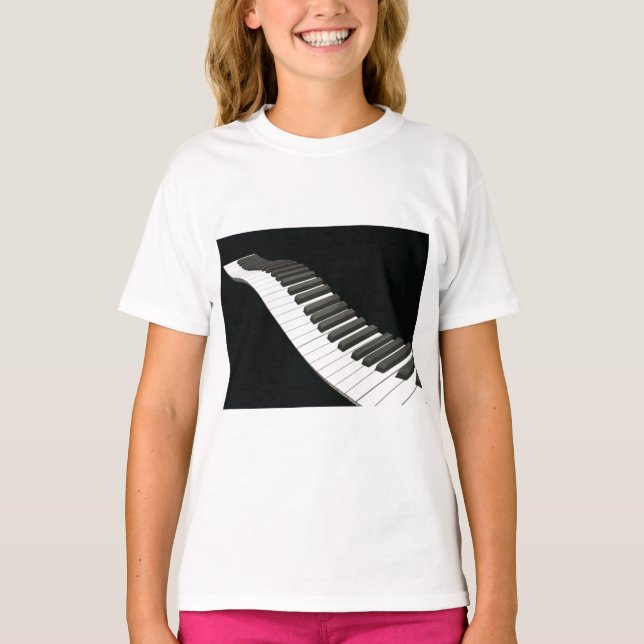 Piano Keys Girls T-Shirt (Front)