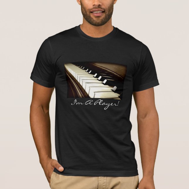PIANO KEYS I'm A Player Fun Music-lover T-Shirt (Front)