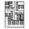 Piano Keys in Charcoal Music Art Print
