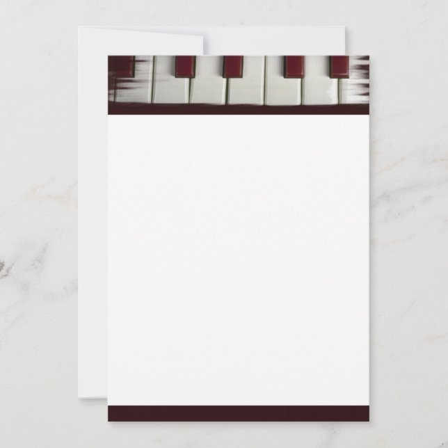 Piano Keys Invitation (Front)