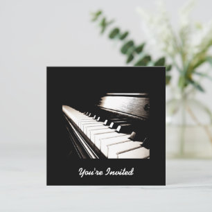 Piano Keys Invitations Customisable Flat Invite