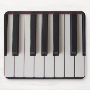 Piano Keys Ivory and Ebony Mouse Pad