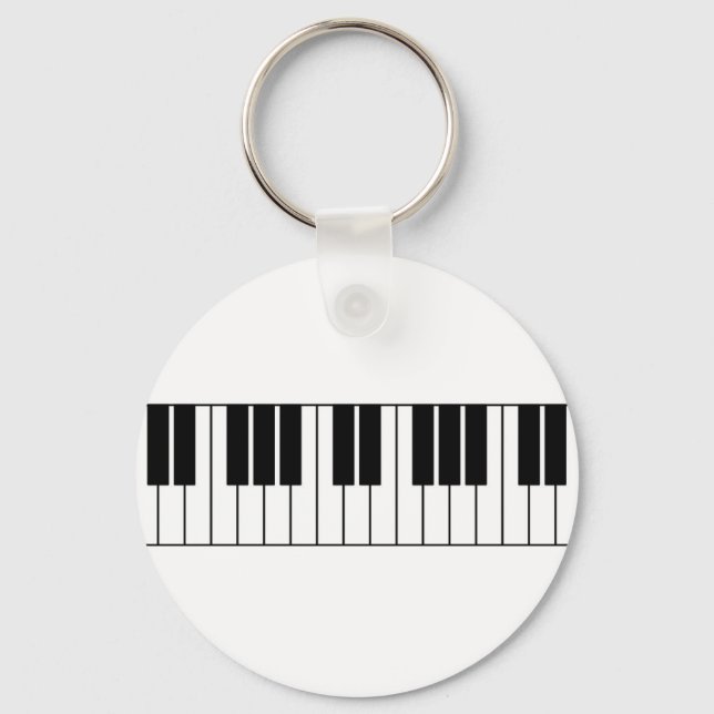 Piano Keys Key Ring (Front)
