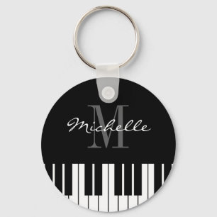 Piano keys keychain for kids, pianist or teacher