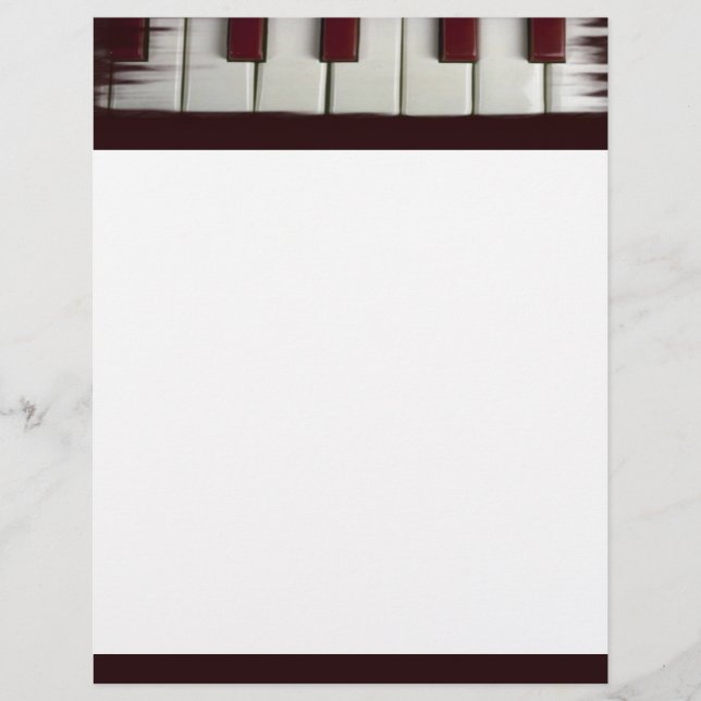 Piano Keys Letterhead (Front)
