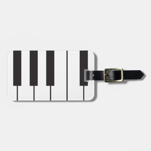 Piano Keys Luggage Tag (Front Horizontal)