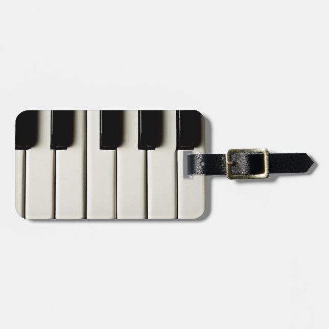 Piano Keys Luggage Tag (Front Horizontal)