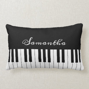 Piano keys lumbar cushion