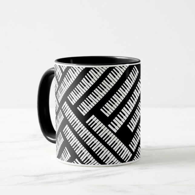 Piano Keys  Mug (Front Left)