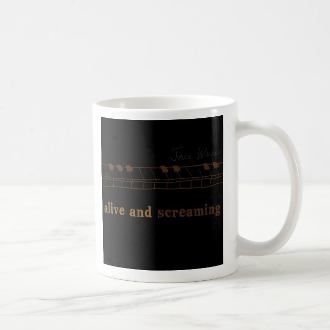 Piano keys mug - Customised (Right)