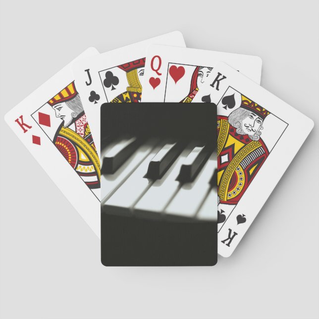 Piano Keys Music Bicycle® Play Playing Cards (Back)
