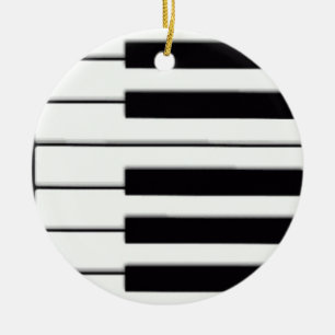 Piano Keys Music Ornament