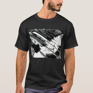 Piano Keys Musican Player Music Gift Black And T-Shirt