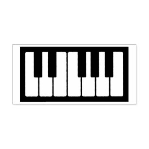 Piano Keys Musician Music Teacher Instrument Rubber Stamp