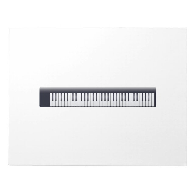 Piano Keys Notepad (Front)