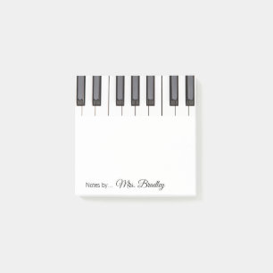 Piano Keys Notepad, from Piano Teacher Post-it Notes