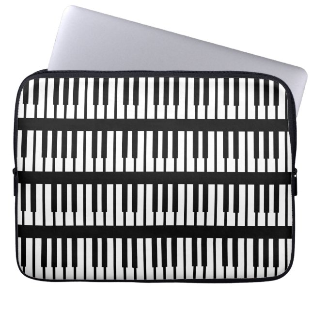 Piano Keys Pattern Laptop Sleeve (Front)