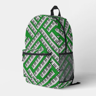 Piano Keys Pattern Printed Backpack