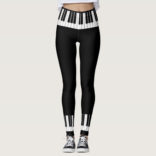 Piano Keys Pianist Leggings (Front)