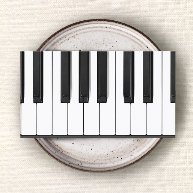 Piano Keys Piano Teacher Business Card (Creator Uploaded)